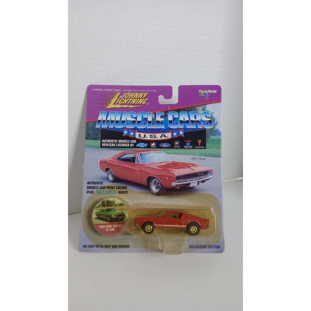 Johnny Lightning Muscle Cars U.S.A. 1968 Ford Shelby GT-500 1:63 Diecast - Red